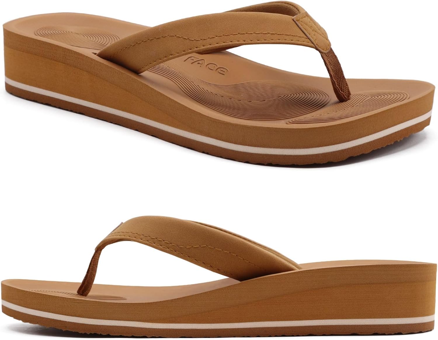 COFACE Flip Flops for Women With Comfortable Arch Support Ladies